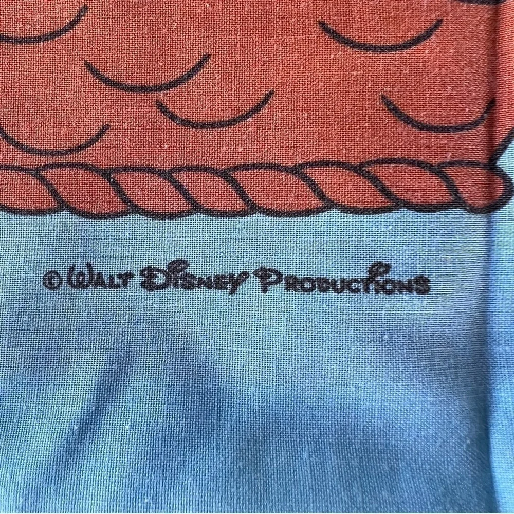 VTG Disney Mickey Minnie Hot Air Balloon Pillowcase Chipmunks Jiminy Cricket GUC